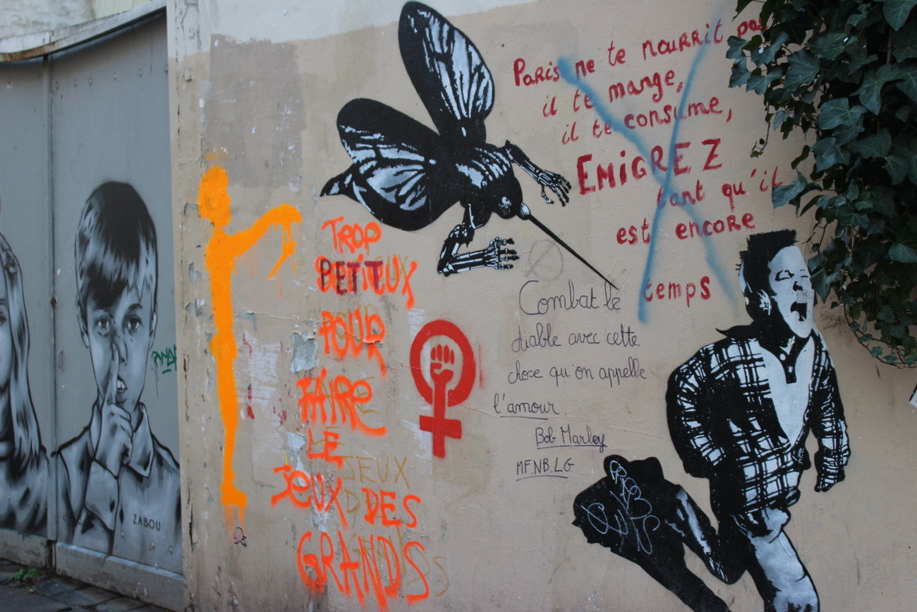 Graffiti Wall in Paris - Photo by Strayfx