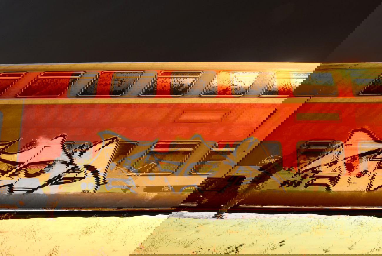 Graffiti Train - Photo by Streetfileslena - frankfurt, am, main (2013)