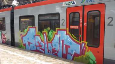 Graffiti Train - Photo by Streetfileslena (2013)