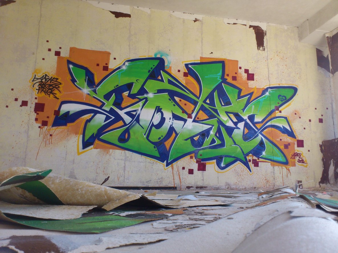 Graffiti Wall in Frankfurt - Photo by Streetfileslena - fötus (2012)