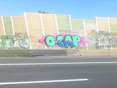 Graffiti Bombing in Frankfurt - Photo by Streetfileslena - o-cap