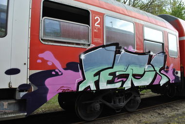 Graffiti Train - Photo by Streetfileslena (2013)