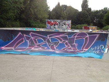 Graffiti Wall - Photo by Streetlover - Dresden, Used, UNO (2013)