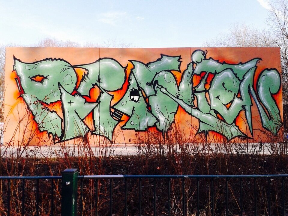 Graffiti Wall in Dresden - Photo by Streetlover - PARASITEN, RAP, dresden (2013)