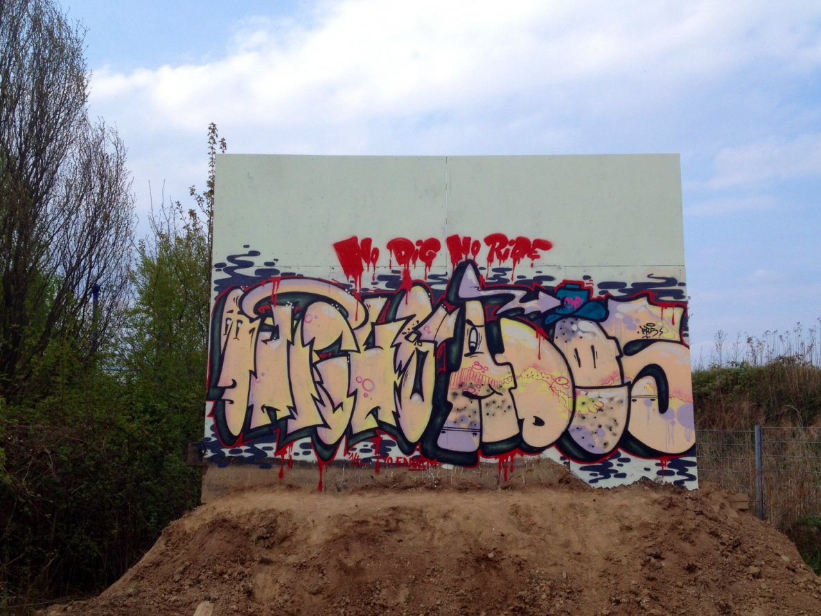 Graffiti Wall - Photo by Streetlover - Dresden, ohigho, ados (2014)