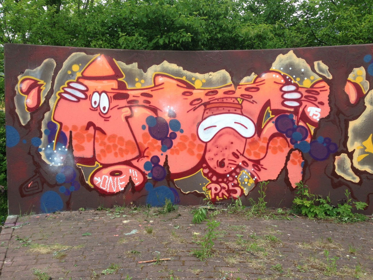 Graffiti Wall in Dresden - Photo by Streetlover - Ados, prs (2015)