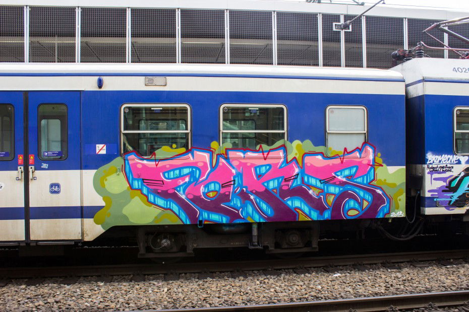 Graffiti Train in Vienna - Photo by Streetpenner - Fors (2013)