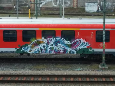 Graffiti Train in Lübeck - Photo by Suio - Lübeck, Train (2014)