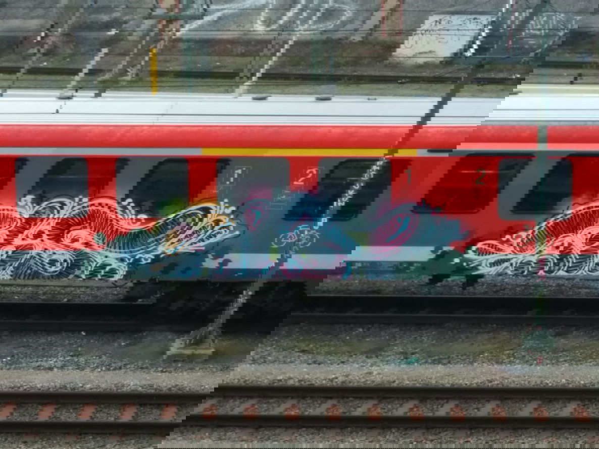 Graffiti Train in Lübeck - Photo by Suio - Lübeck, Train (2014)