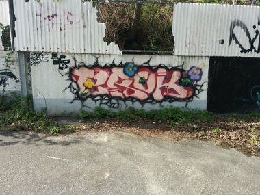 Graffiti Wall in Lübeck - Photo by Suio - EROK, ECR, Lübeck (2009)