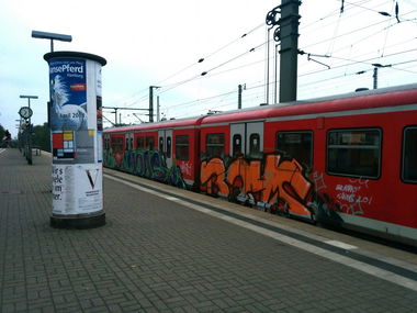 Graffiti Train - Photo by Suio - Train, Hamburg, Elbgaustraße (2014)