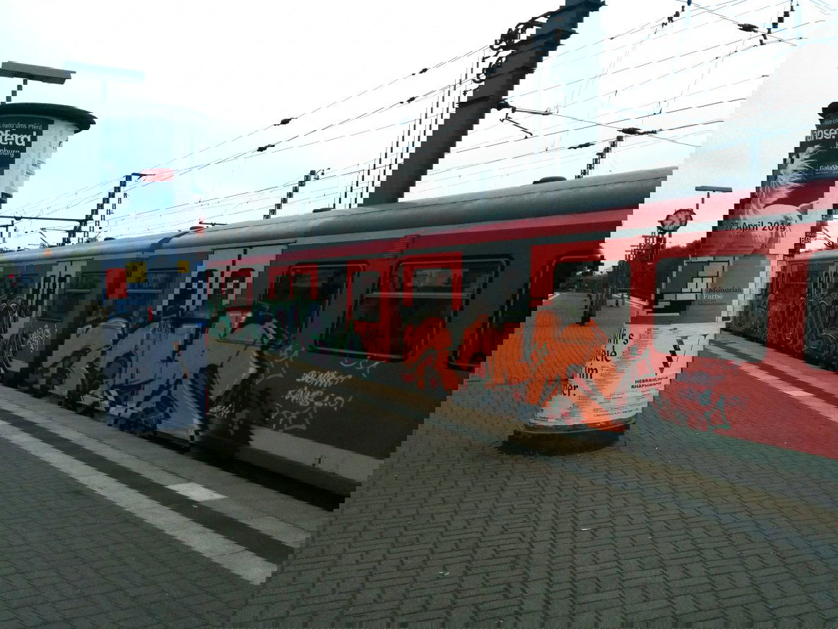 Graffiti Train - Photo by Suio - Train, Hamburg, Elbgaustraße (2014)