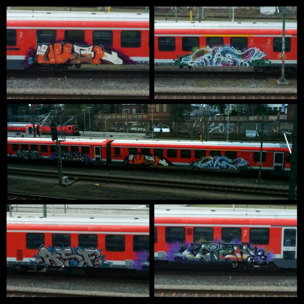 Graffiti Train - Photo by Suio - Lübeck, train, asf (2014)