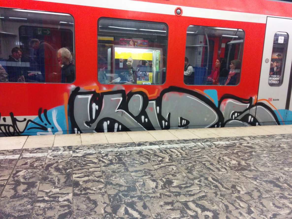 Graffiti Train - Photo by Suio - Train, kids, Hamburg (2014)