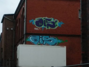 Graffiti Wall in Lüneburg - Photo by Suio - Ois, HS, Lüneburg