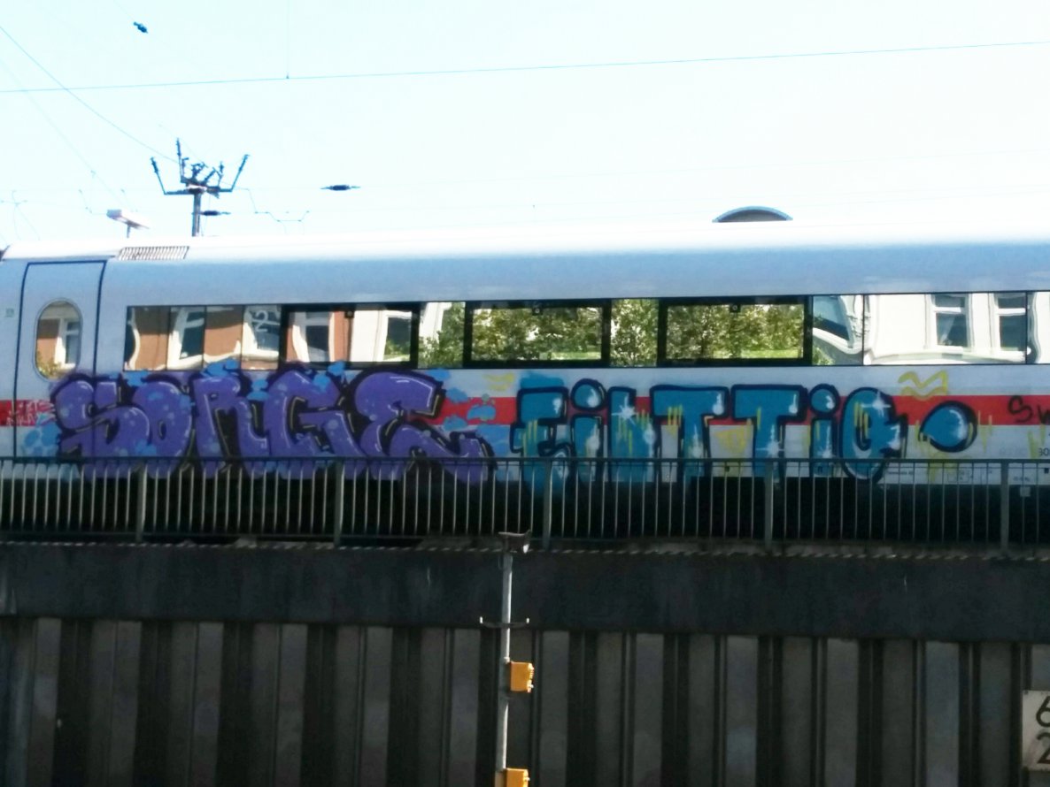Graffiti Train in Hamburg - Photo by Suio - Sorge, ICE, Altona (2014)