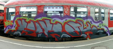 Graffiti Train in Hamburg - Photo by Suio - BDS, Hamburg (2014)