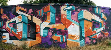Graffiti Wall in Hamburg - Photo by Suio - Osho, Hamburg