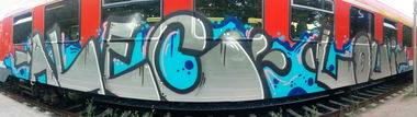 Graffiti Train in Lüneburg - Photo by Suio - Alec, loui, Lüneburg (2014)