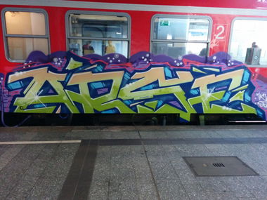 Graffiti Train - Photo by Suio - Arse, Hamburg (2014)