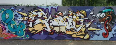Graffiti Wall - Photo by Suio - Chedo, OCB, KFC (2014)