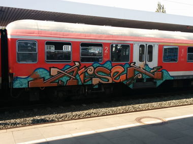 Graffiti Train - Photo by Suio - Arsen, Hamburg
