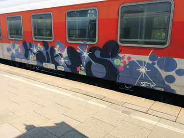 Graffiti Train - Photo by Suio - Kins, Hamburg