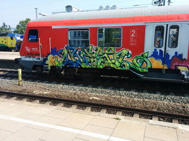 Graffiti Train - Photo by Suio - Resh, Hamburg (2014)