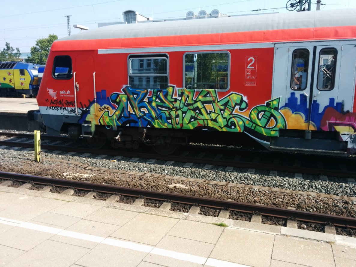 Graffiti Train - Photo by Suio - Resh, Hamburg (2014)