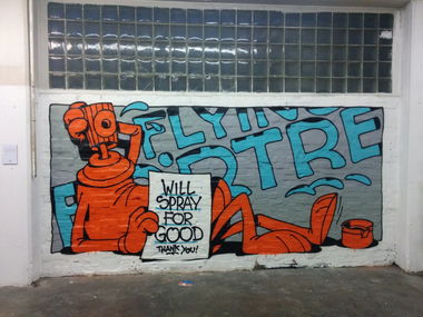 Graffiti Wall - Photo by Suio - flying, förtress, Hamburg (2014)