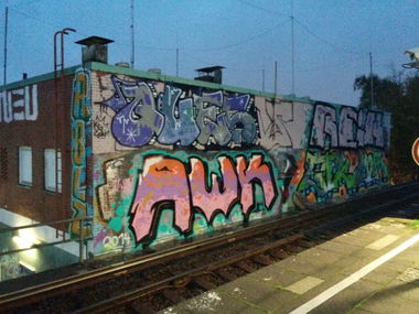 Graffiti Bombing - Photo by Suio - Awk, GFK, Mor (2014)