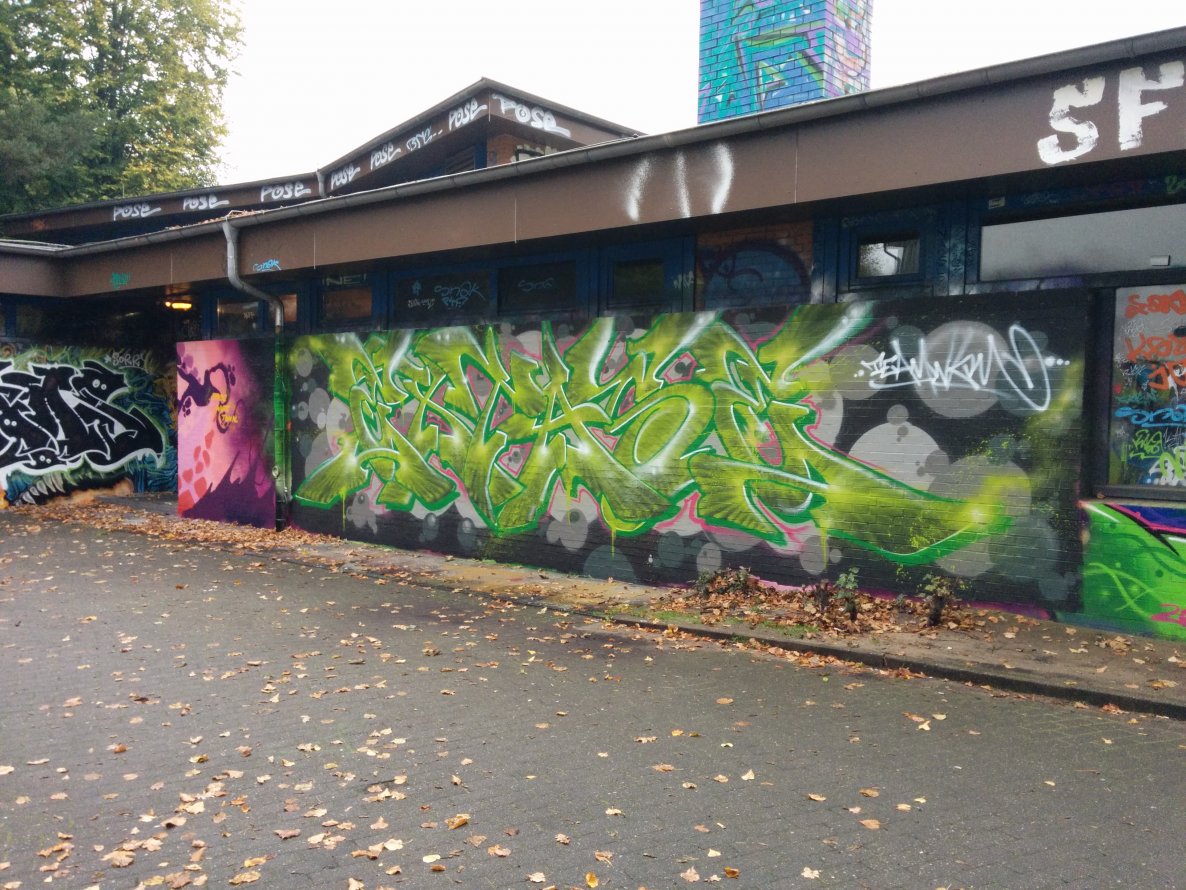 Graffiti Wall - Photo by Suio - Extase, Hamburg (2014)