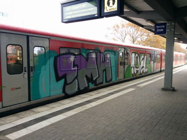 Graffiti Train - Photo by Suio - Imh, Hamburg (2014)
