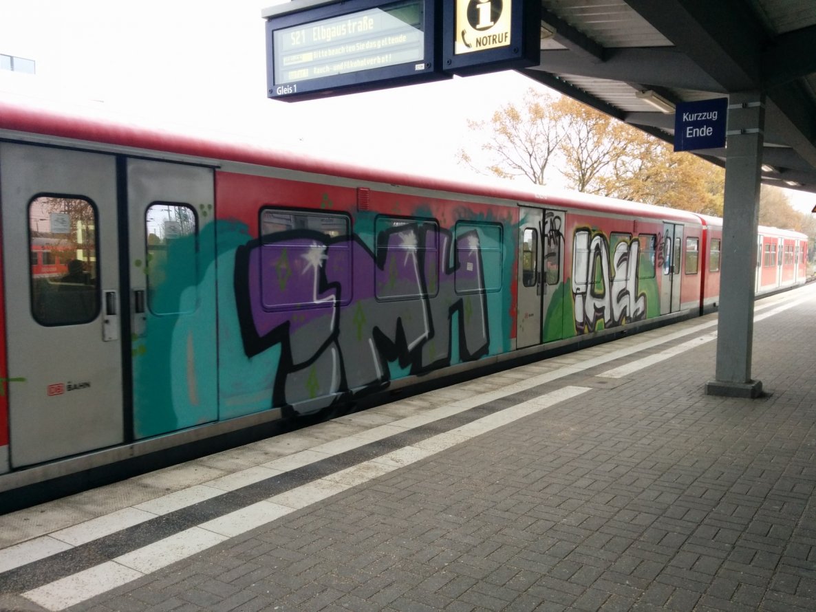 Graffiti Train - Photo by Suio - Imh, Hamburg (2014)