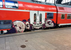 Graffiti Train in Hamburg - Photo by Suio - Hamburg, DGS (2015)