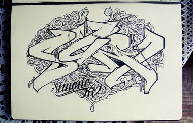 Graffiti Sketch in Astana - Photo by SunOne - Sketches (2013)