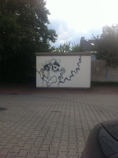 Graffiti Wall - Photo by Sunshine - igor, face, NRW