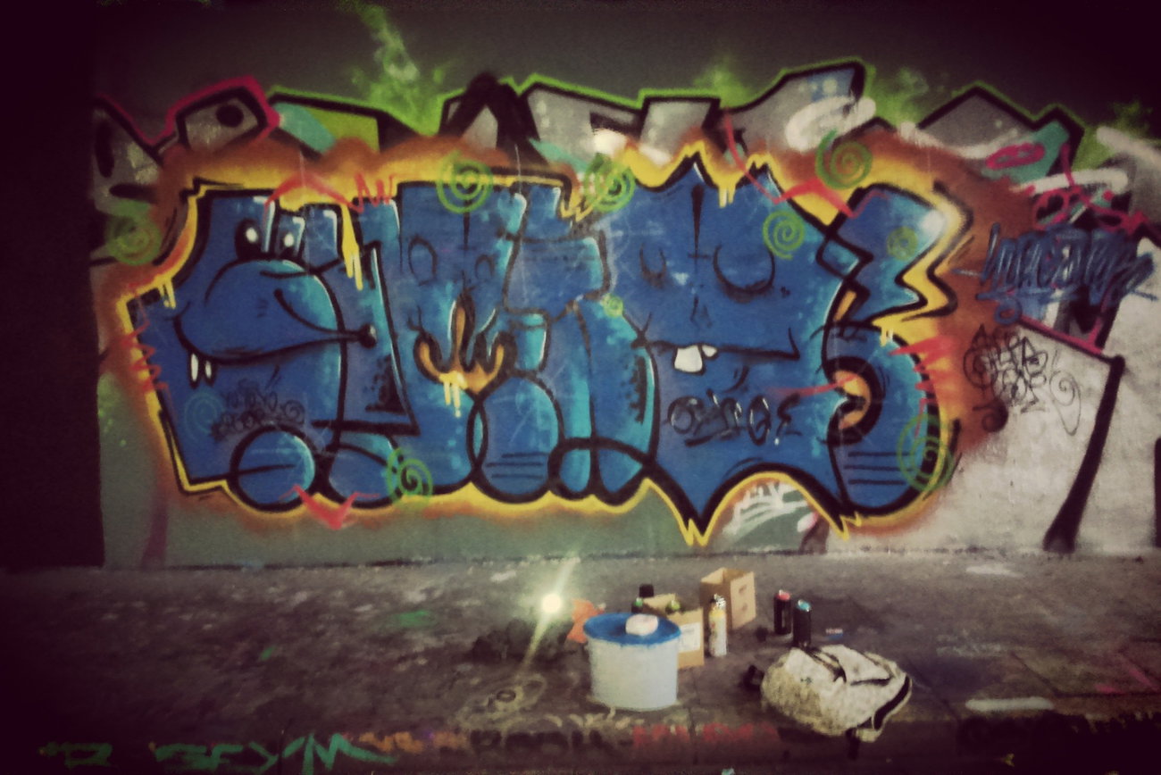 Graffiti Wall in An der donau essen - Photo by Sunshine - zerg, zergo, igor