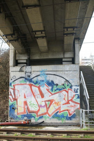 Graffiti Bombing in Frankfurt - Photo by SuperBoy1312 - ak, ak47, okul