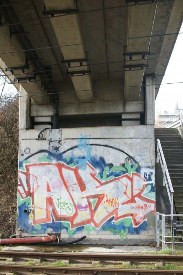 Graffiti Bombing in Frankfurt - Photo by SuperBoy1312 - ak, ak47, okul