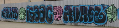 Graffiti Wall in Frankfurt - Photo by SuperBoy1312 - chund, isaac, roam