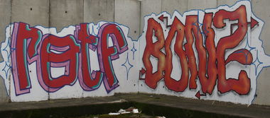 Graffiti Wall in Frankfurt - Photo by SuperBoy1312 - potf, bonz, frankfurt