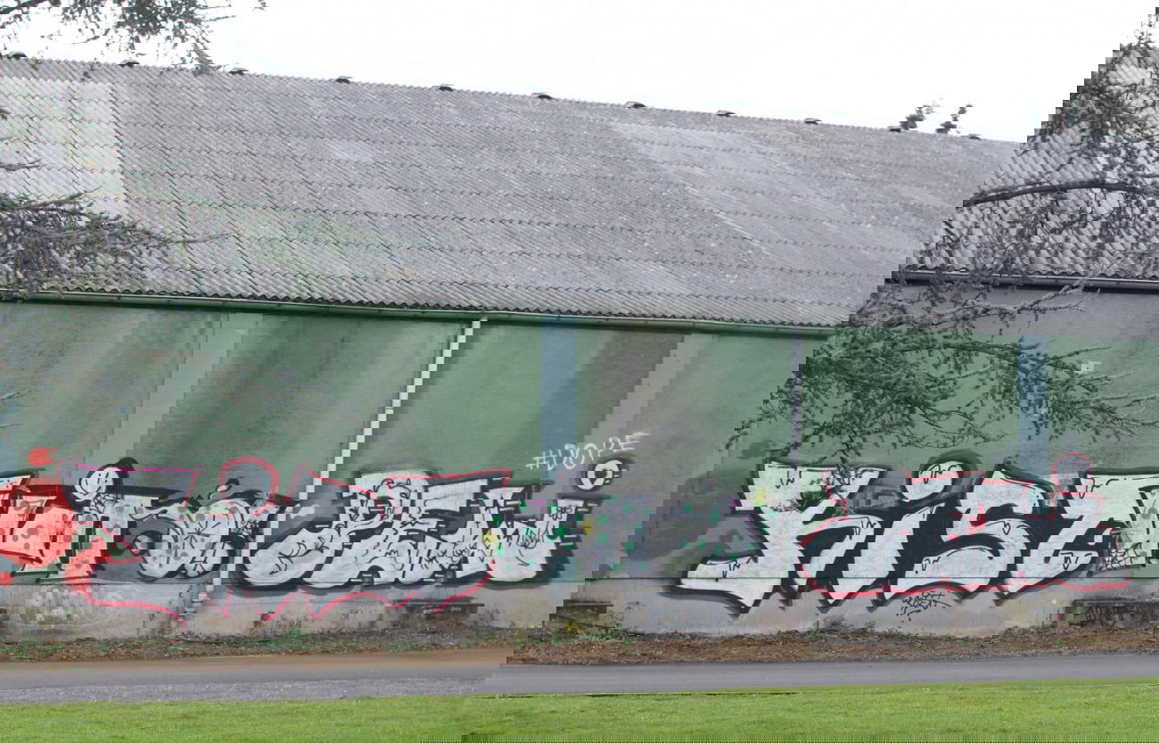 Graffiti Bombing in Frankfurt - Photo by SuperBoy1312 - rist, vino, peli