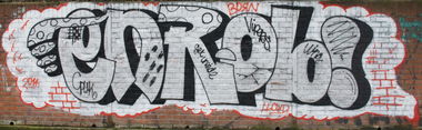 Graffiti Wall in Frankfurt - Photo by SuperBoy1312 - enrob, borne, frankfurt