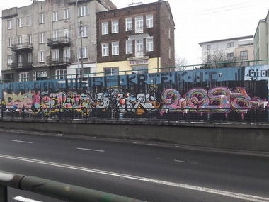 Graffiti Wall in Warsaw - Photo by SuperFunkyCrew - Warszawa (2018)