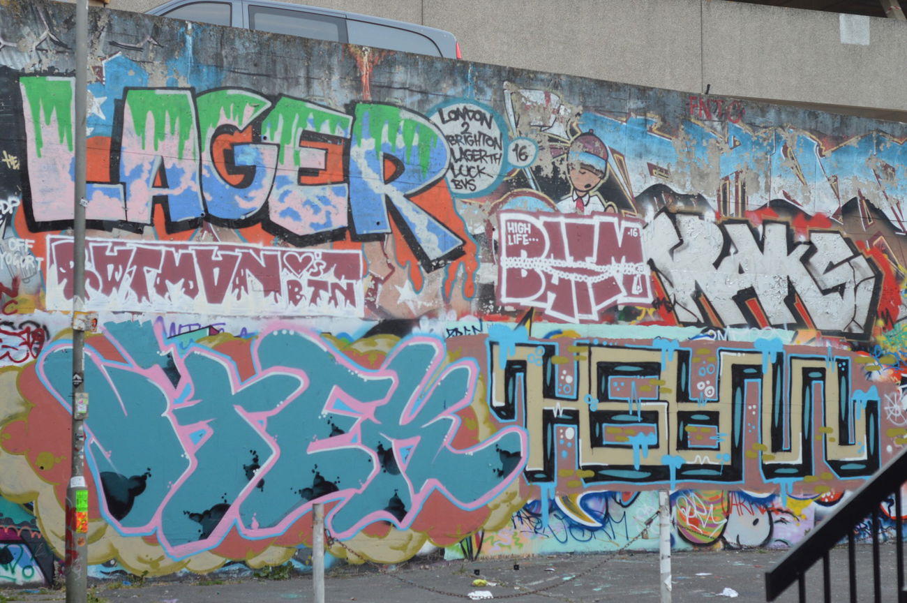 Graffiti Wall in Brighton - Photo by SuperFunkyCrew