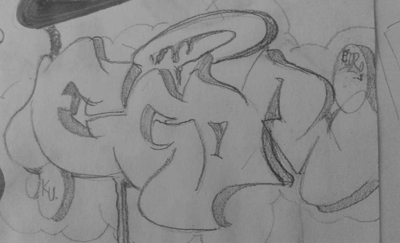 Graffiti Sketch - Photo by SuperJagger - Ku