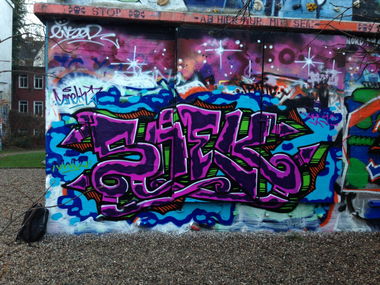 Graffiti Bombing in Hamburg - Photo by SuppenSoldat - Snek, Nws, 2013 (2013)