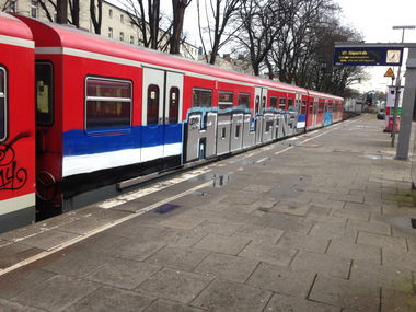 Graffiti Train - Photo by SuppenSoldat - HSV, Hooligans, Cfhh (2014)
