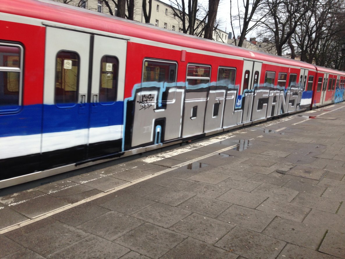 Graffiti Train - Photo by SuppenSoldat - Hsv, Hooligans, Cfhh (2014)